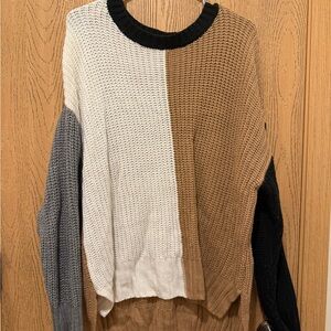 Colorblock Knit Sweater